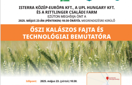 Őszi kalászos fajt és technológiai bemutató - Somberek